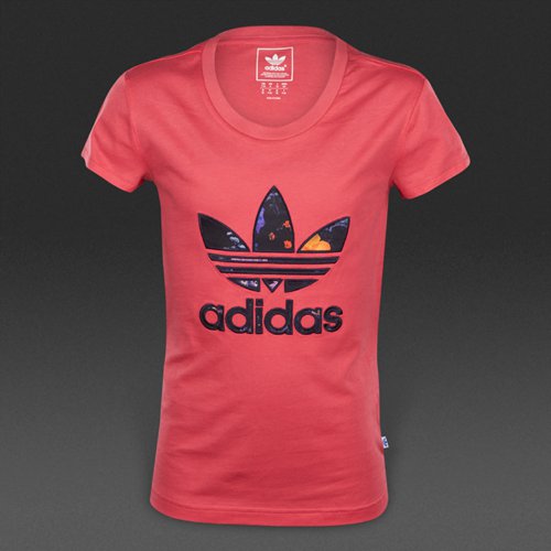 Adidas Originals Basketball Trefoil T-Shirt Lush Pink for Girls